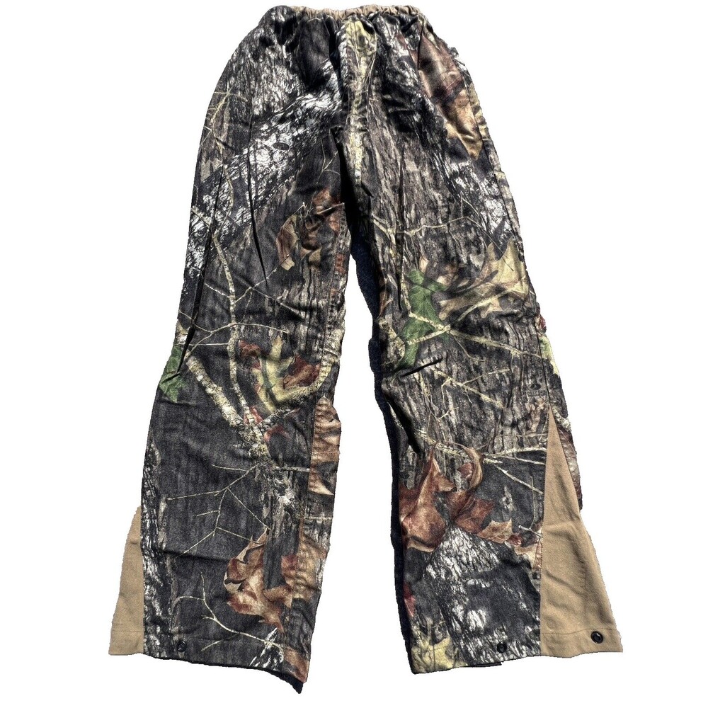 Mad Dog Gear Youth Green Camo Mesh Lined Pants Medium Drawstring Waist 26 inseam